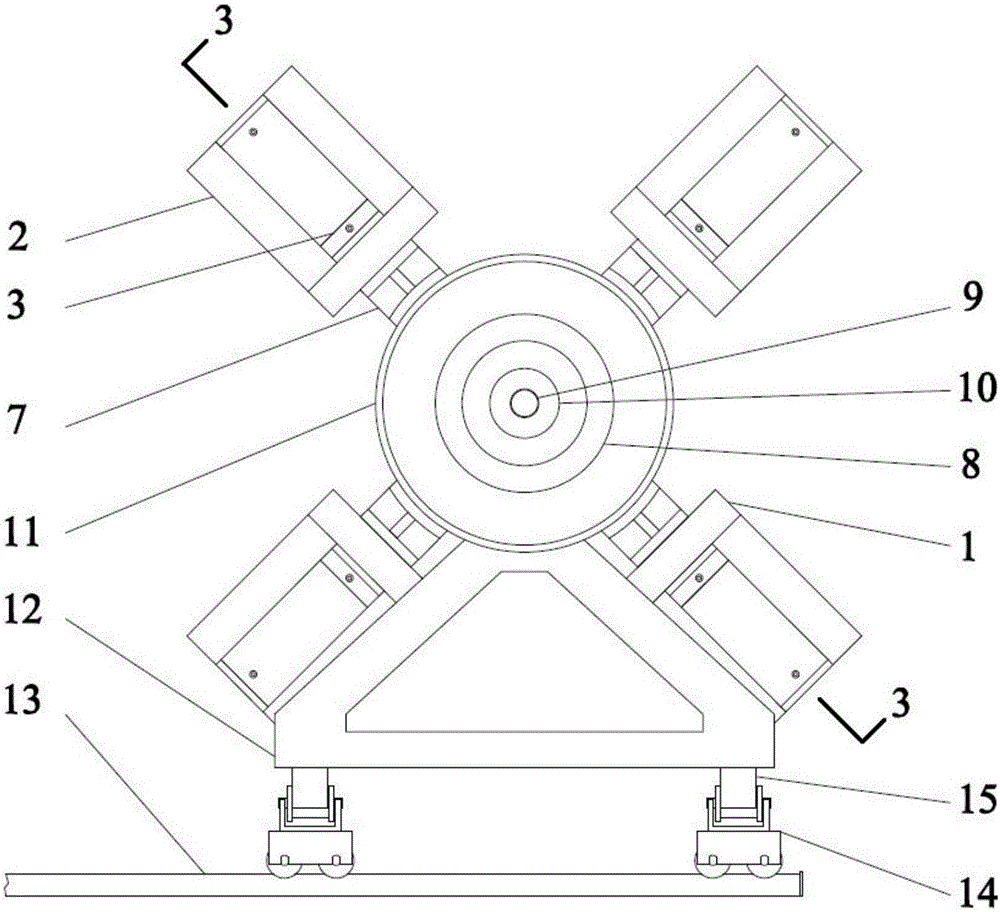 Universal type true-triaxial static load pre-loading system for split Hopkinson pressure bar