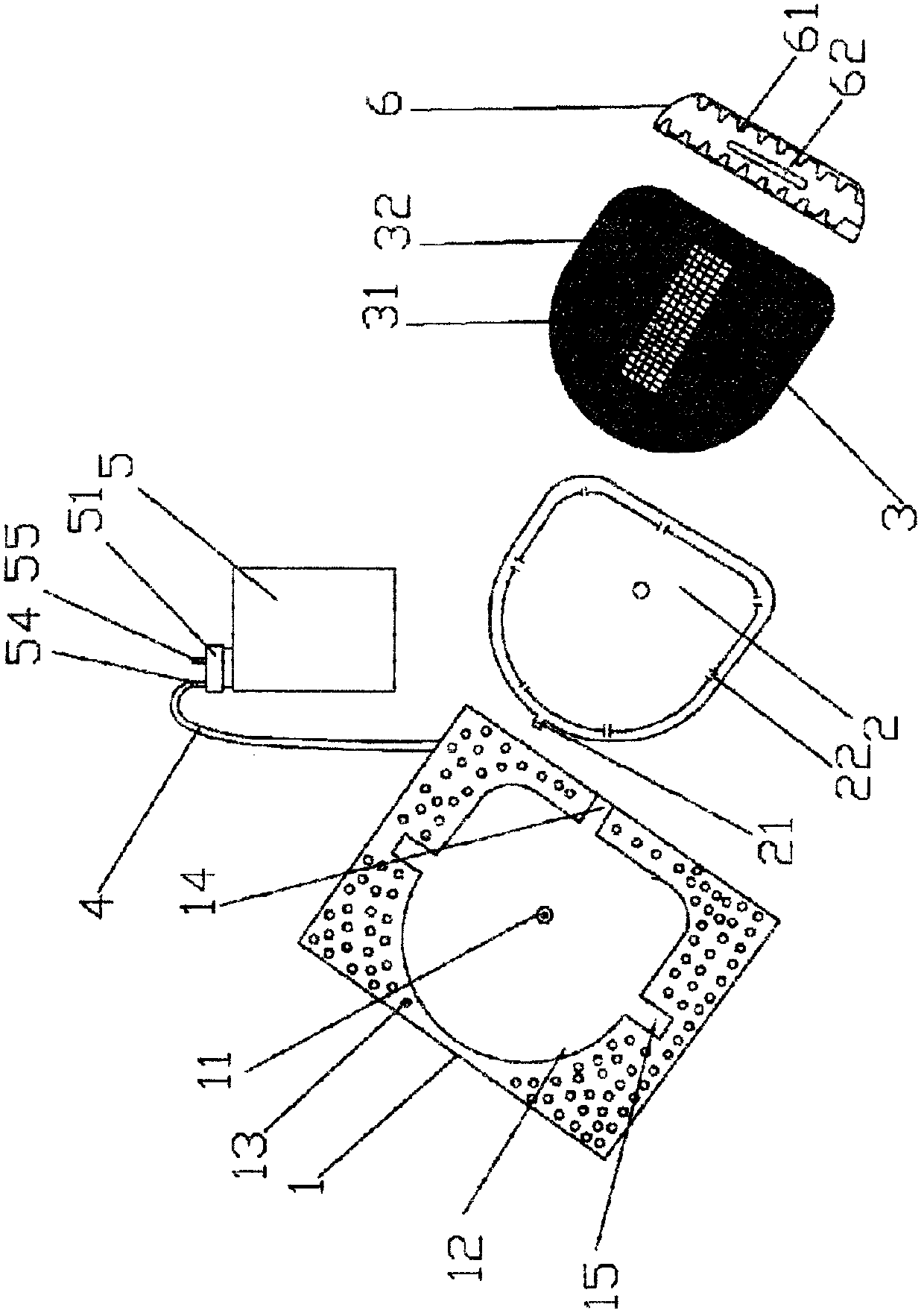 Urine collecting device and pressure sore preventing self- urination nursing mat