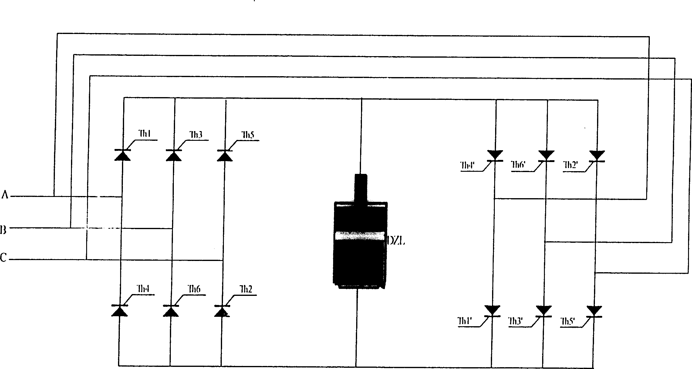 Electroslag furnace thyratron transistor low-frequency heating and smelting apparatus