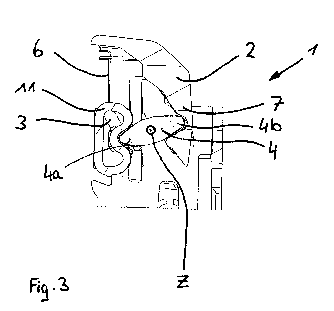 Shock-Proof Seat Belt Buckle for a Motor Vehicle