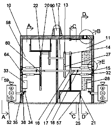 High-efficiency glass cleaning device with forewarning device