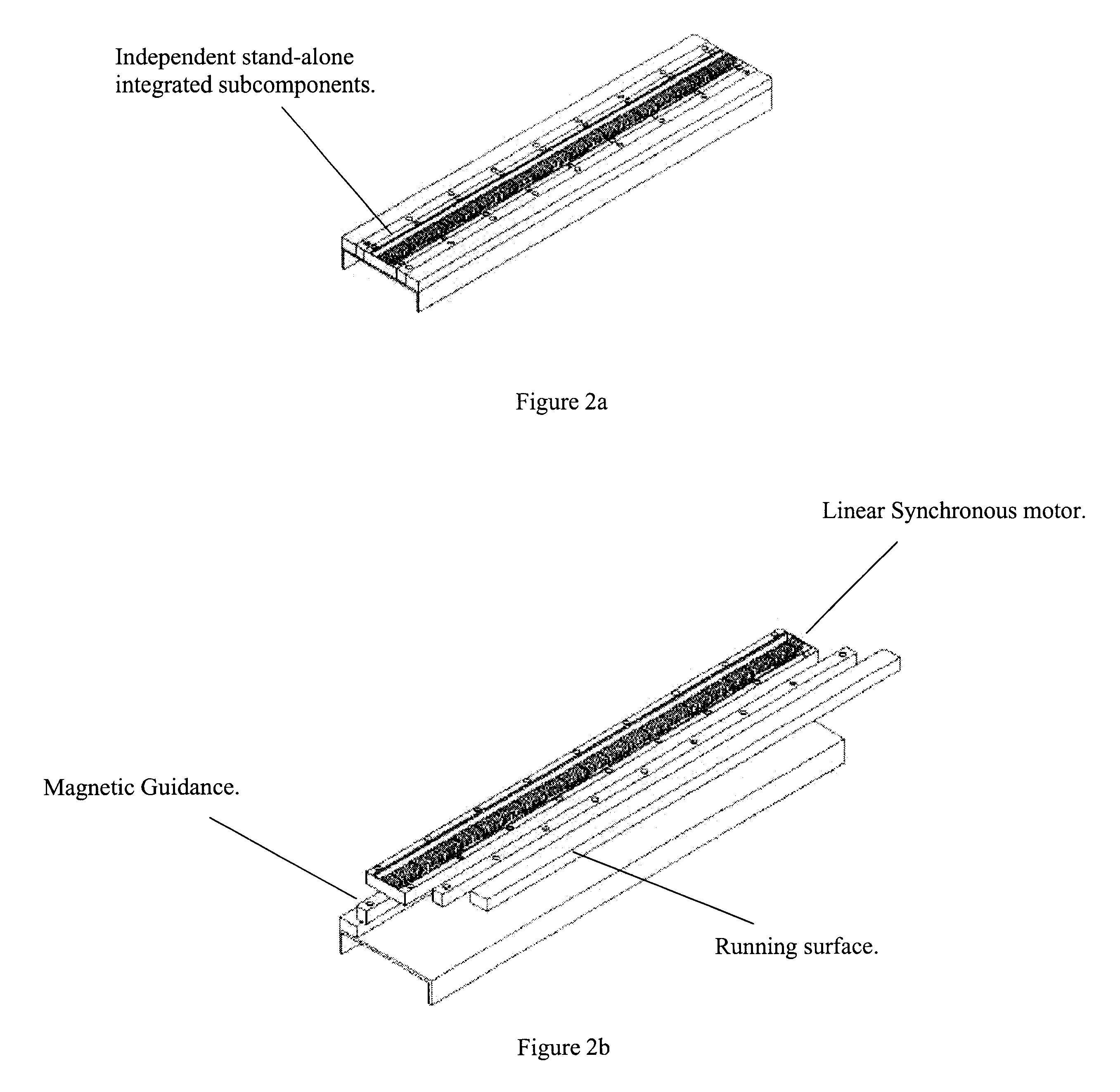 Modular linear motor tracks and methods of fabricating same