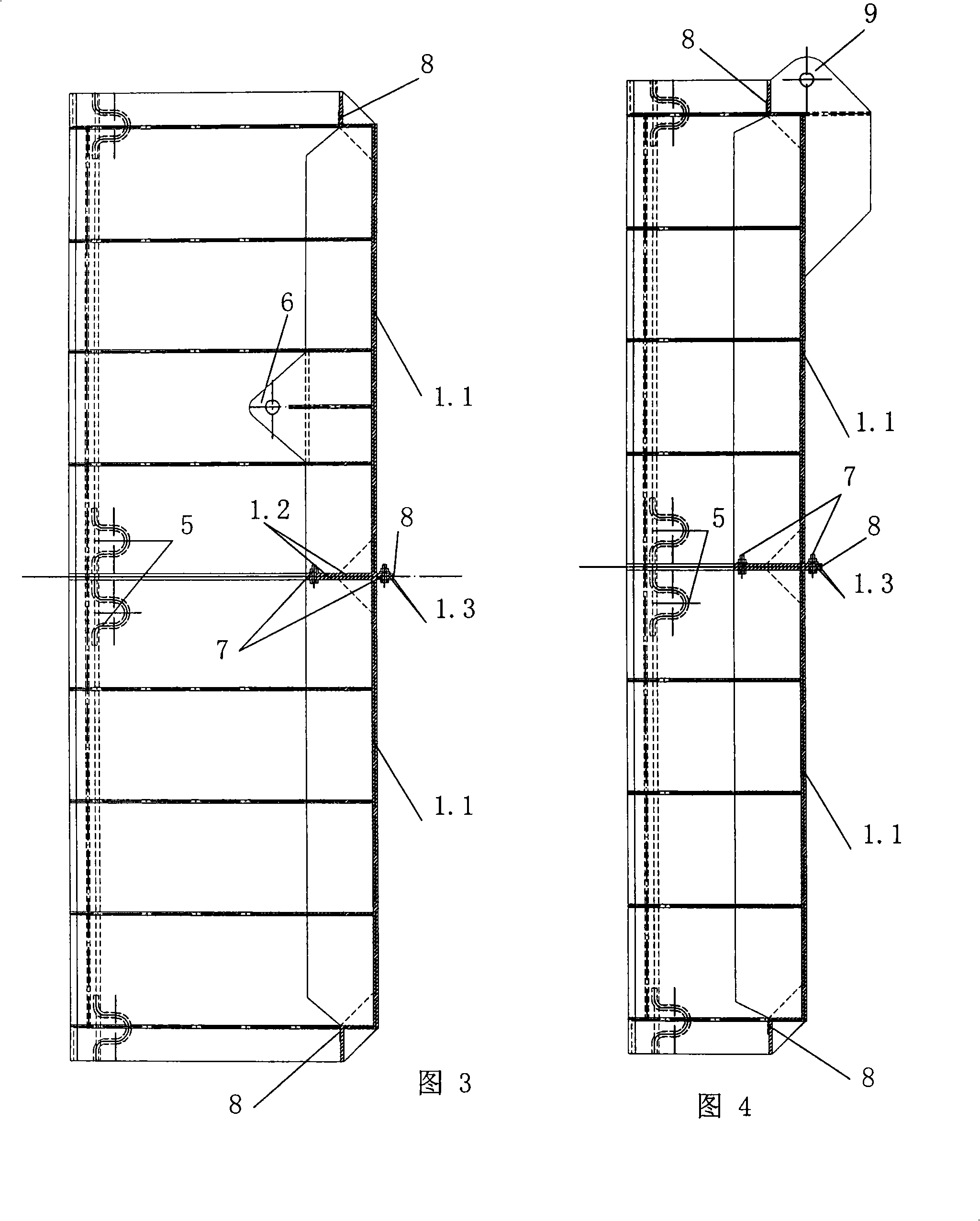 Mine down-hole circular arc arched splitting upper turn-over type water protecting gate