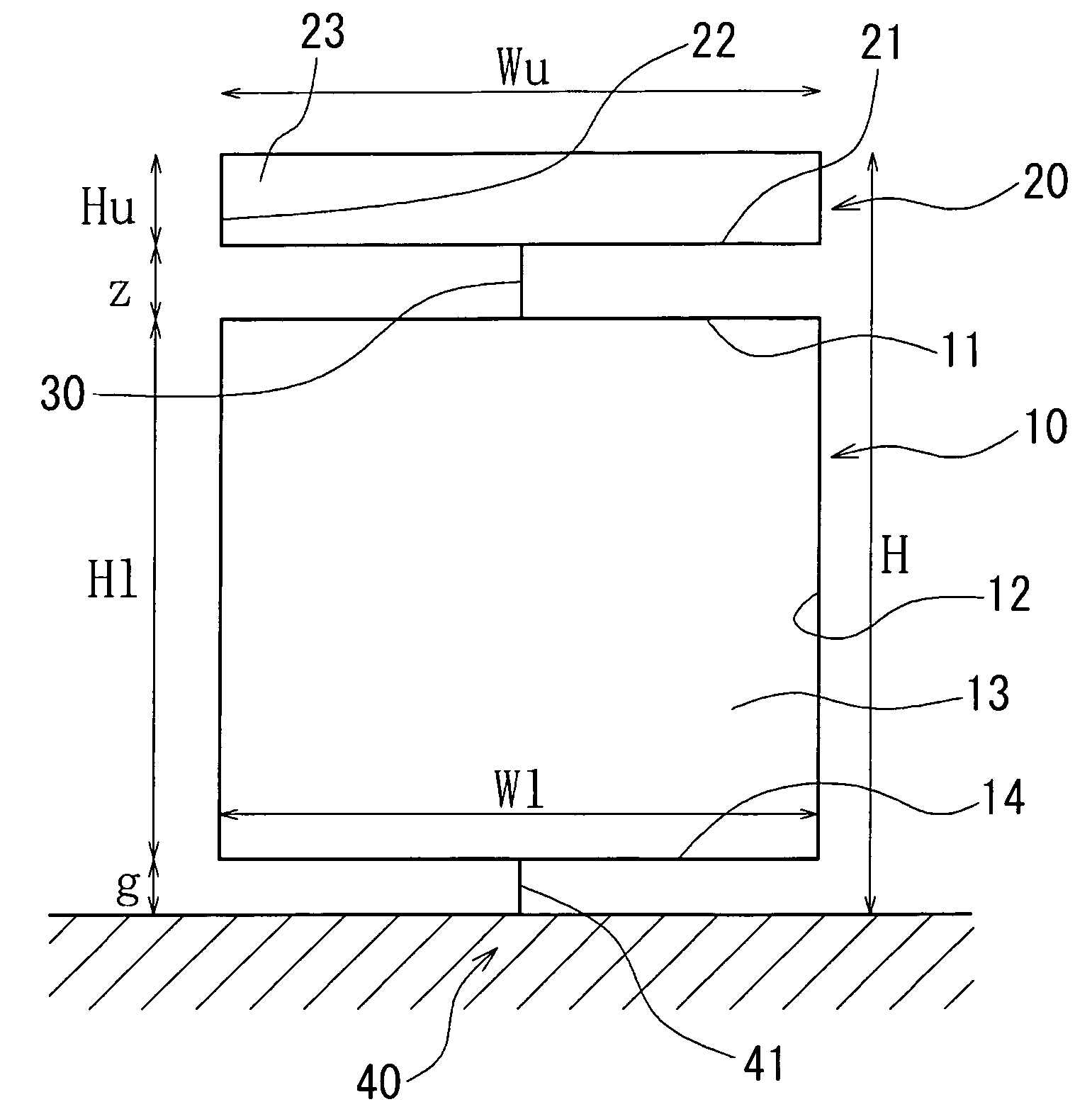 Wide Band Antenna Common to a Plurality of Frequencies