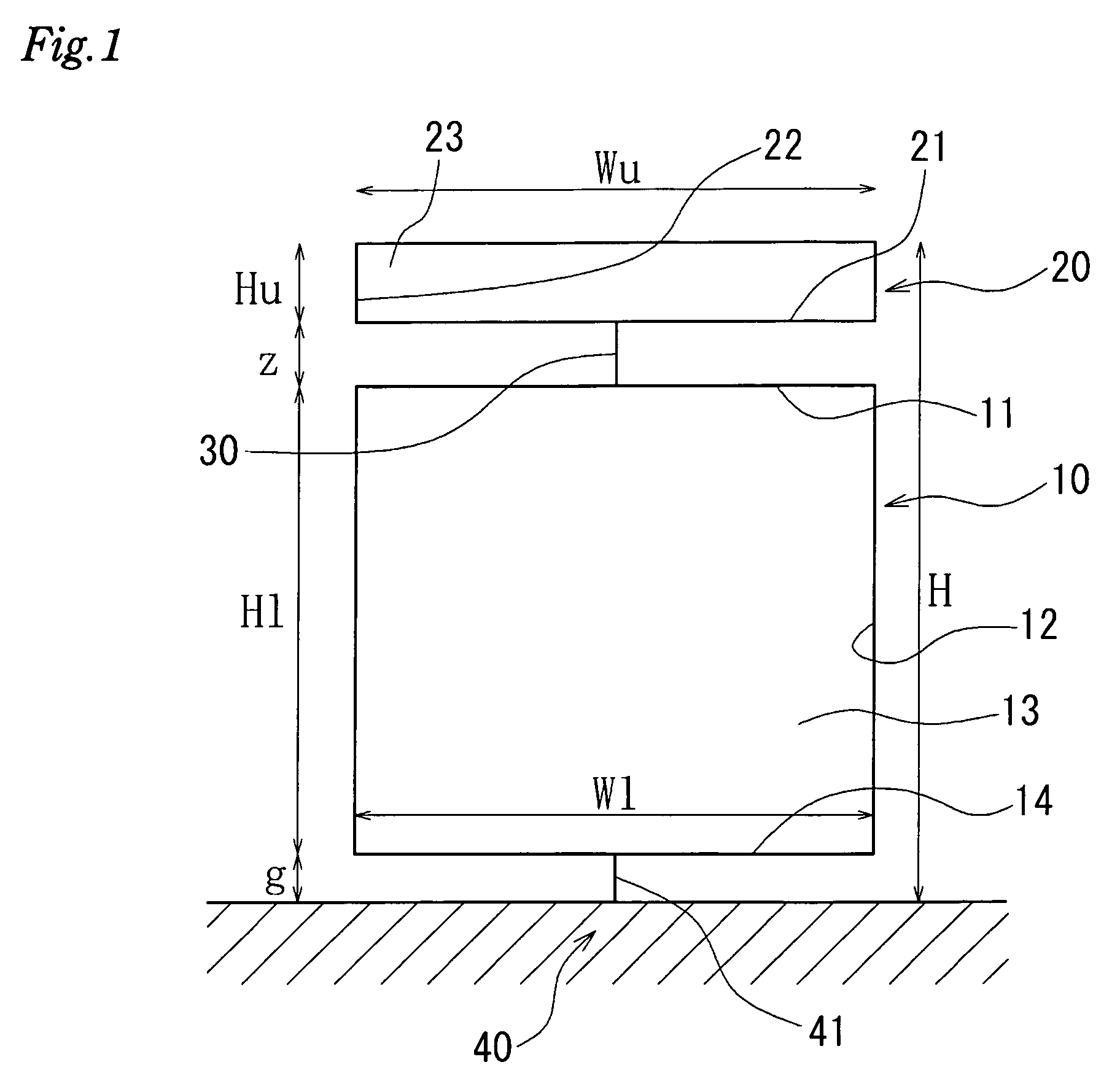 Wide Band Antenna Common to a Plurality of Frequencies