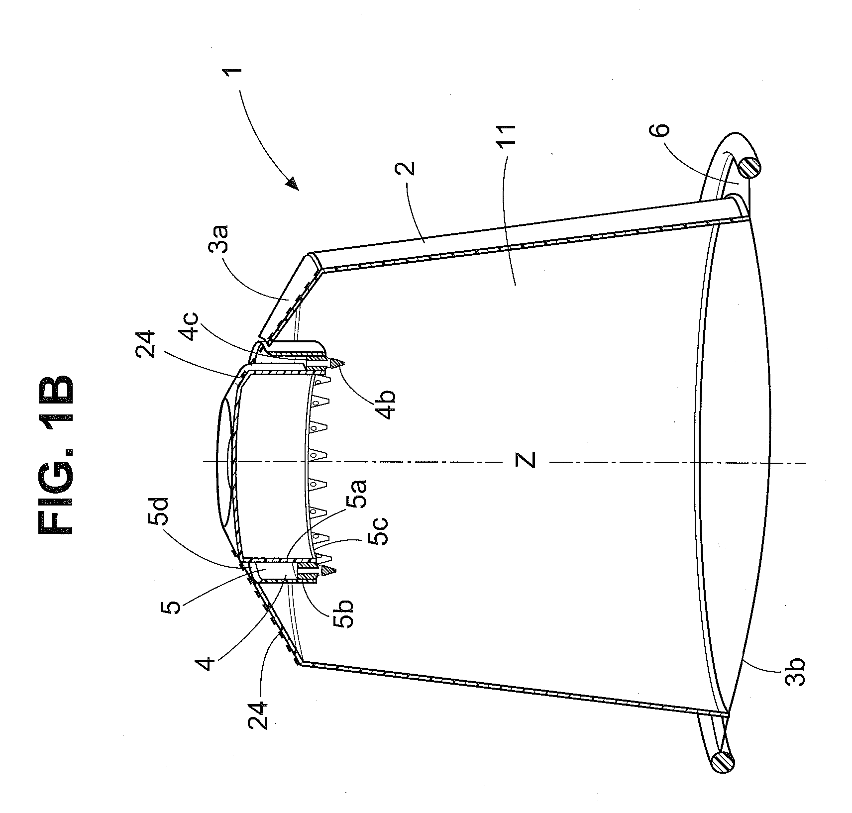 Capsule with integrated piercing member