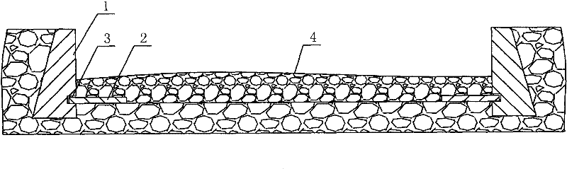 Large-gradient gravel river bank protective structure and river washout-resistant controlling method thereof