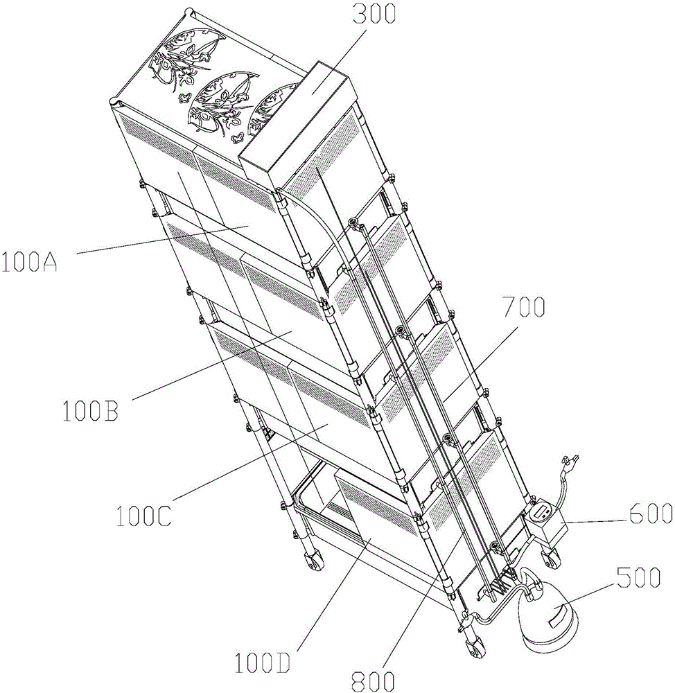 Indoor planting system with air-purifying function