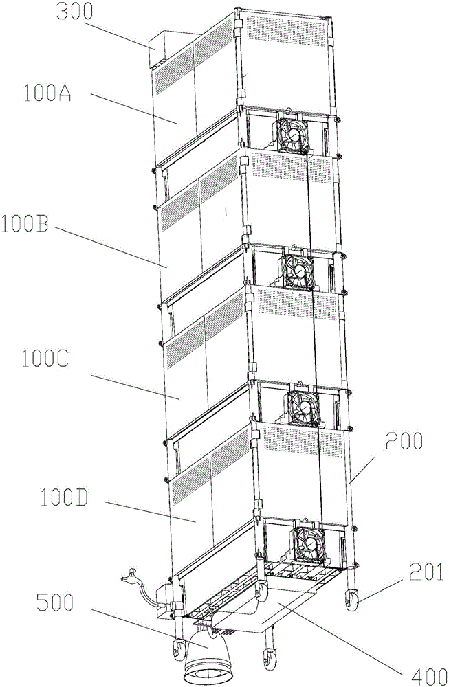 Indoor planting system with air-purifying function