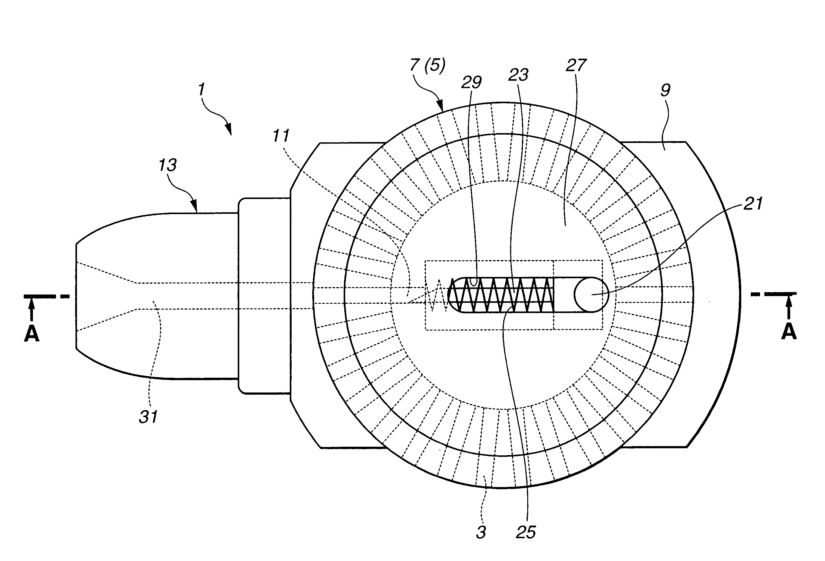 Inhaling type medicine administering apparatus and medicine cartridge used therein