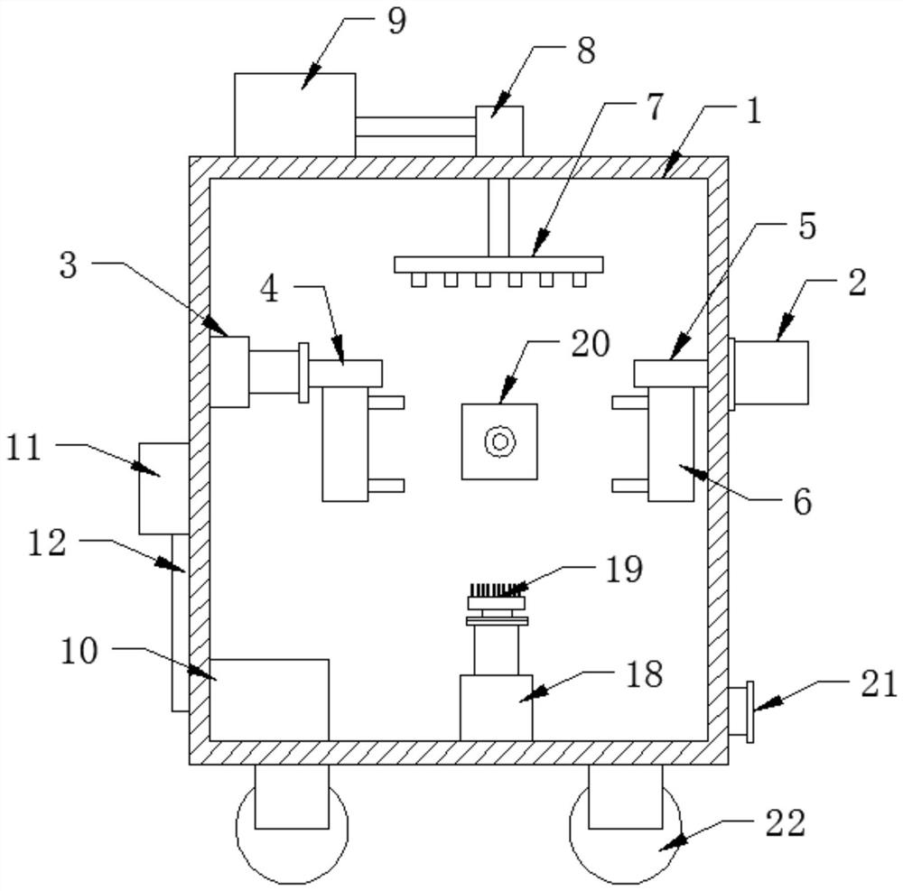 Auto parts cleaning device