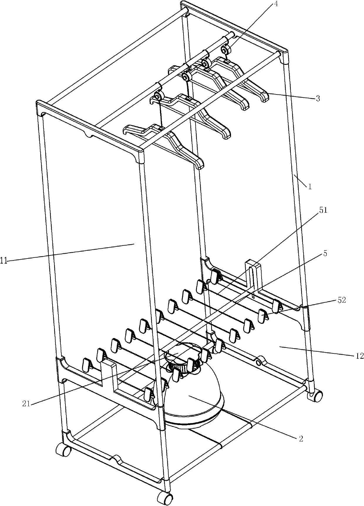 Non-ironing clothes dryer