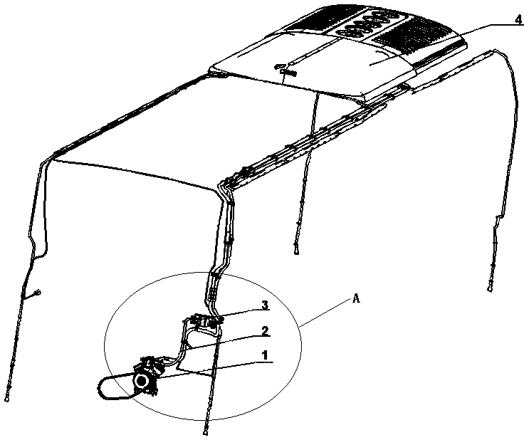 Noise reduction structure of air conditioning system