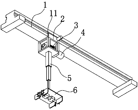 Automatic fishing rod type hoisting device