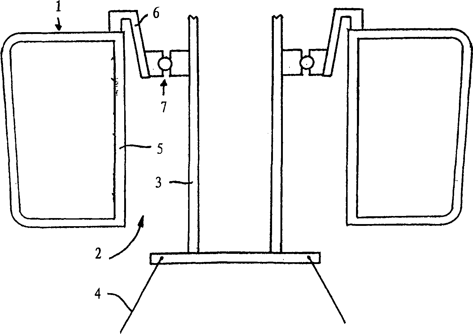 Vessel with mooring system, and mooring system