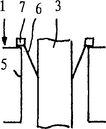 Vessel with mooring system, and mooring system