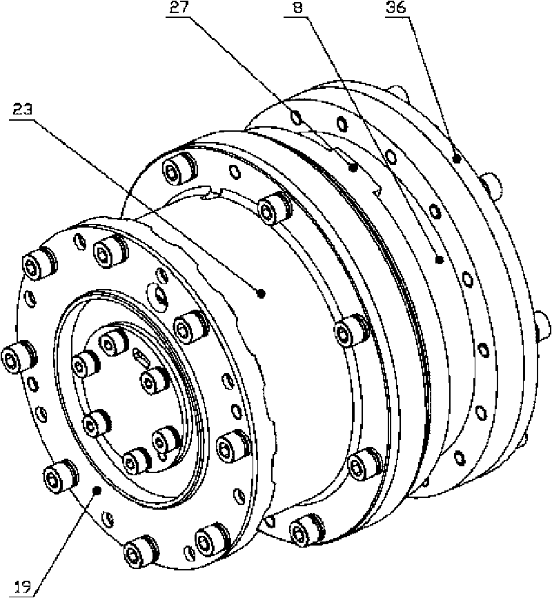 Moon-exploration mechanical arm modularization joint based on absolute position measurement