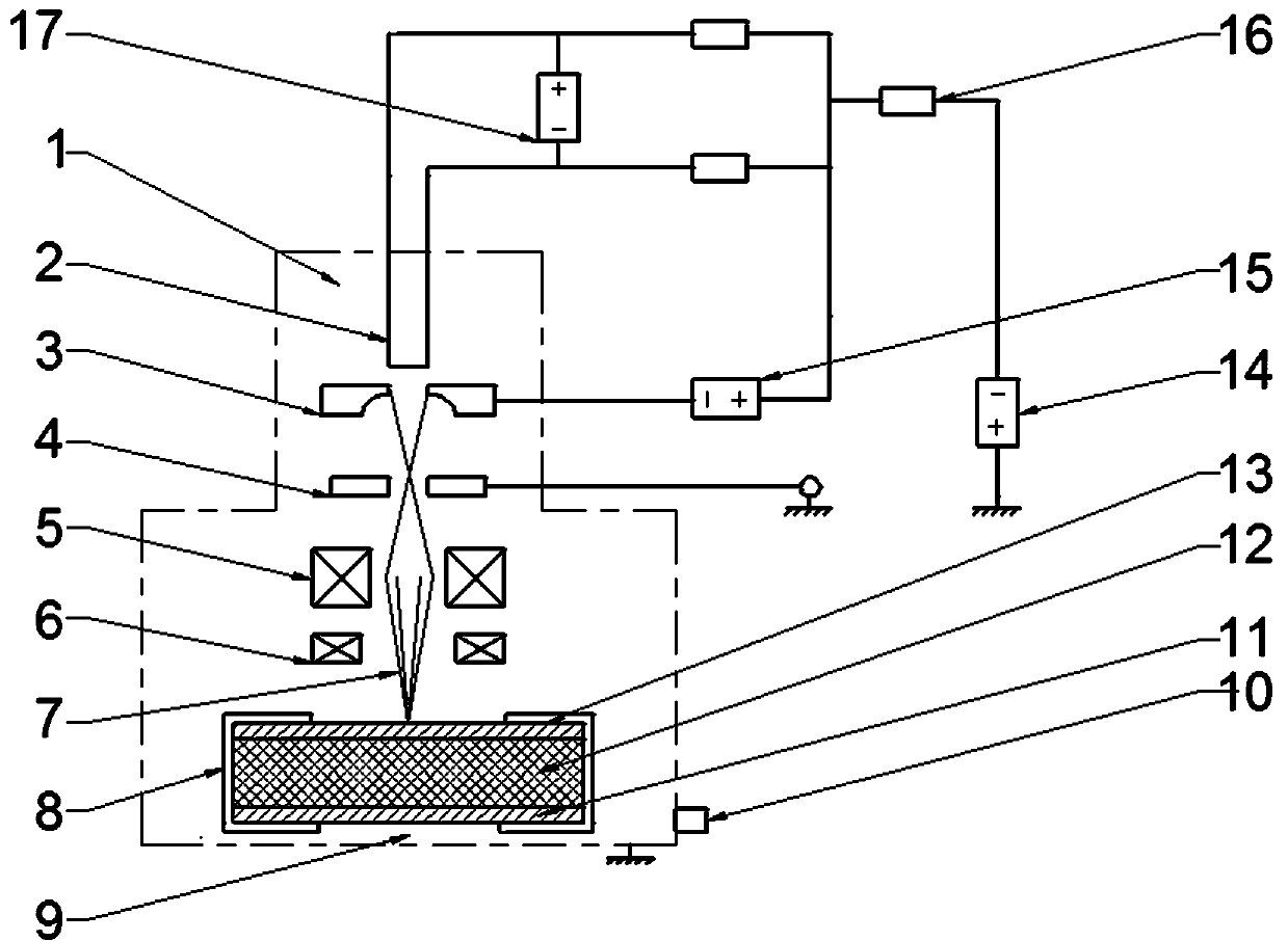 Preparation process for metal rubber damping sandwich plate based on vacuum electron beam welding