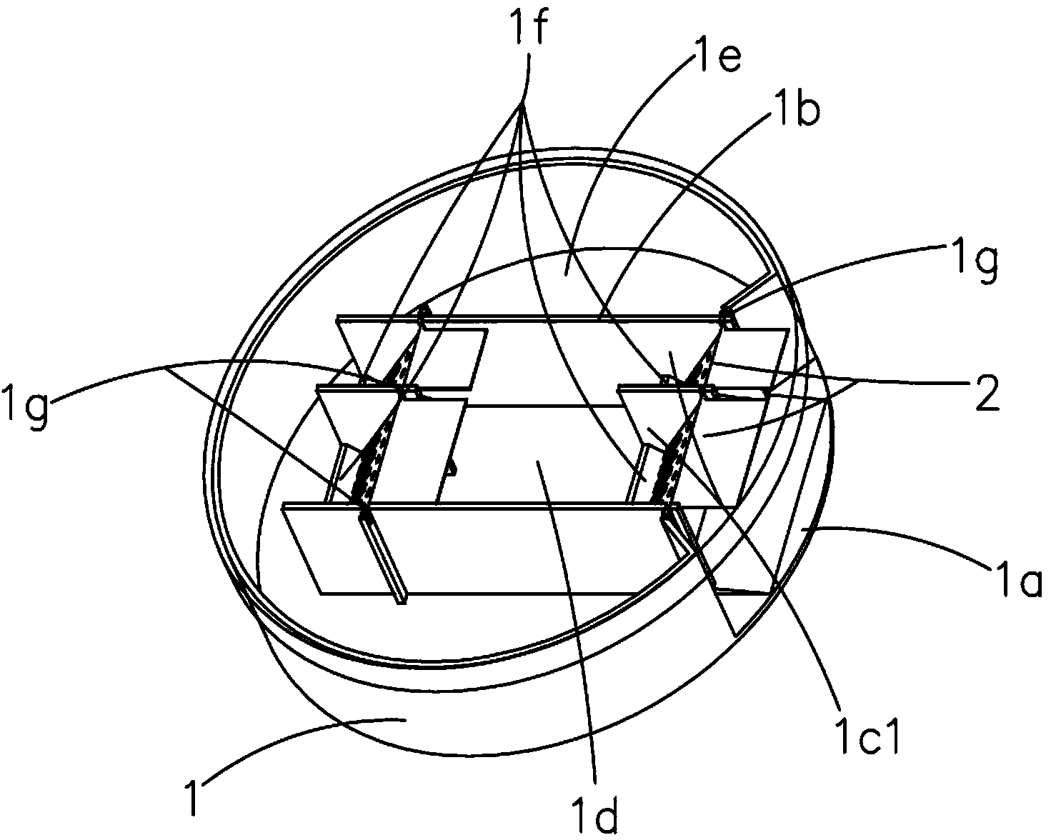 Suspension type movable door cockroach catching device