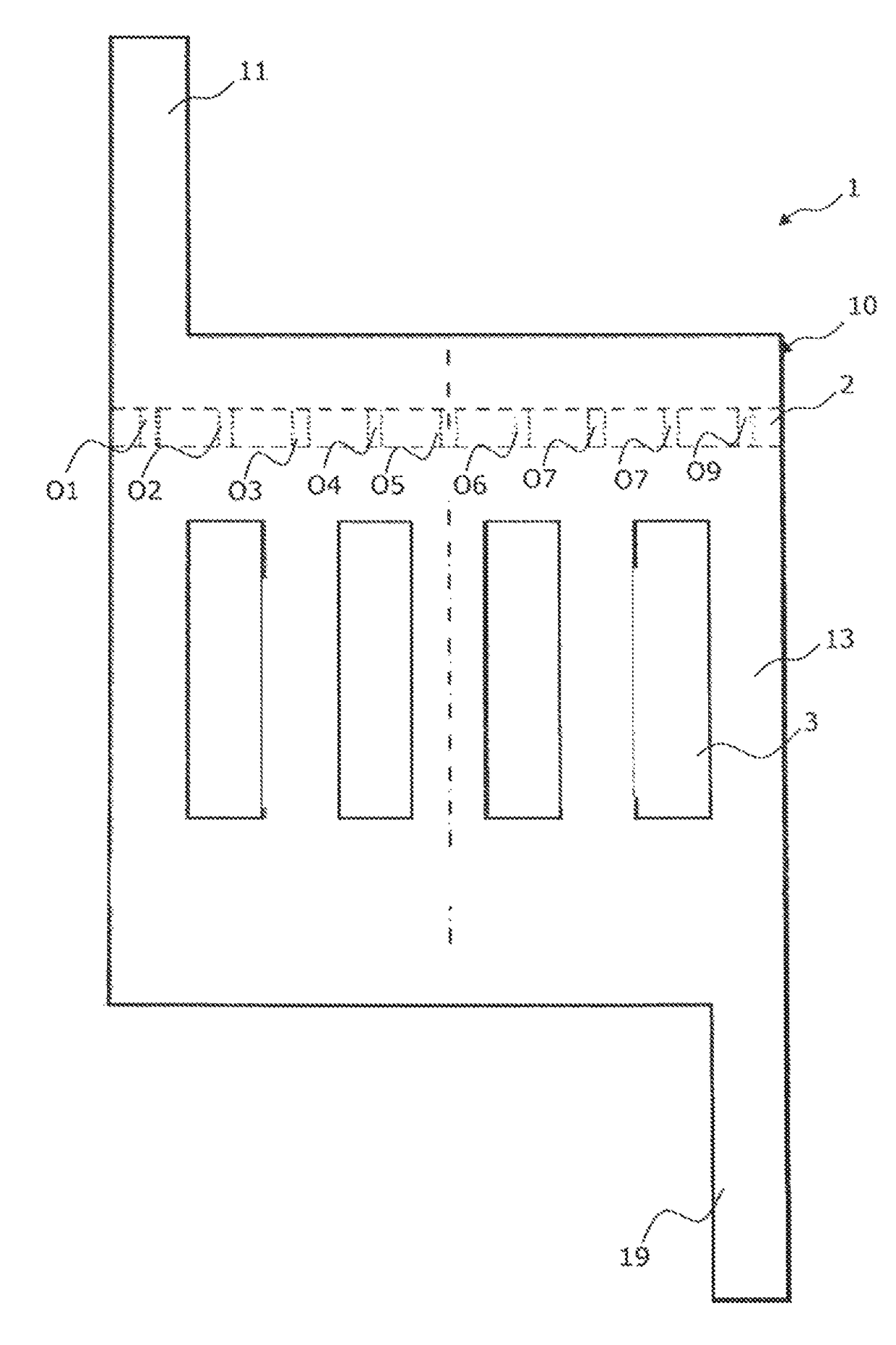 Method for determining characteristics of holes to be provided through a plate and corresponding programme