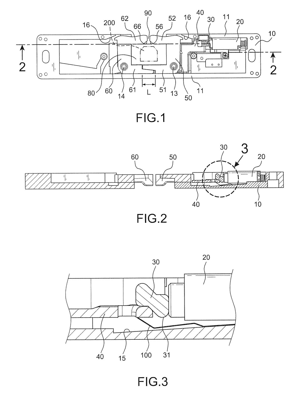 Electric lock for doors