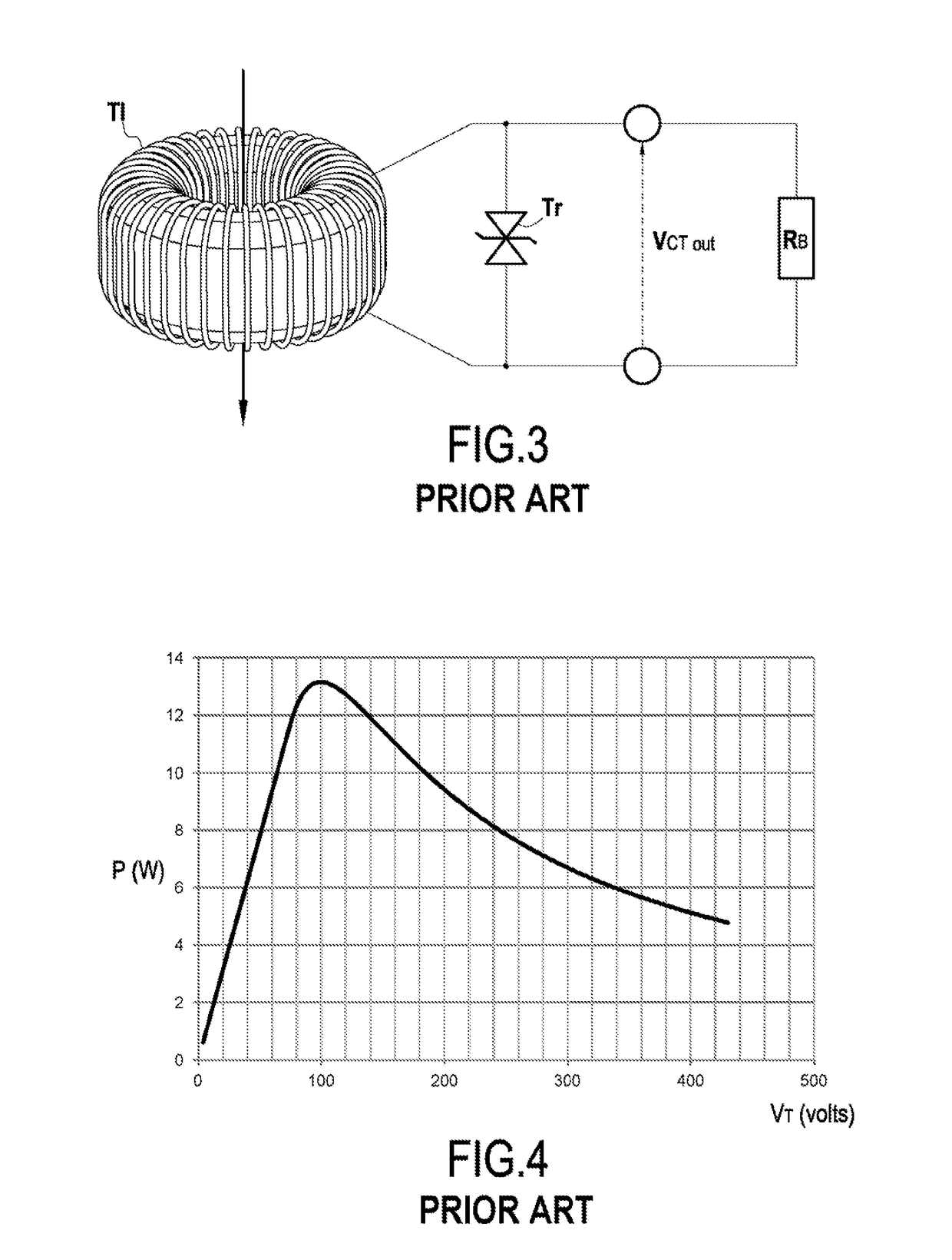 A current measuring device protected against electrical surges when opening the circuit