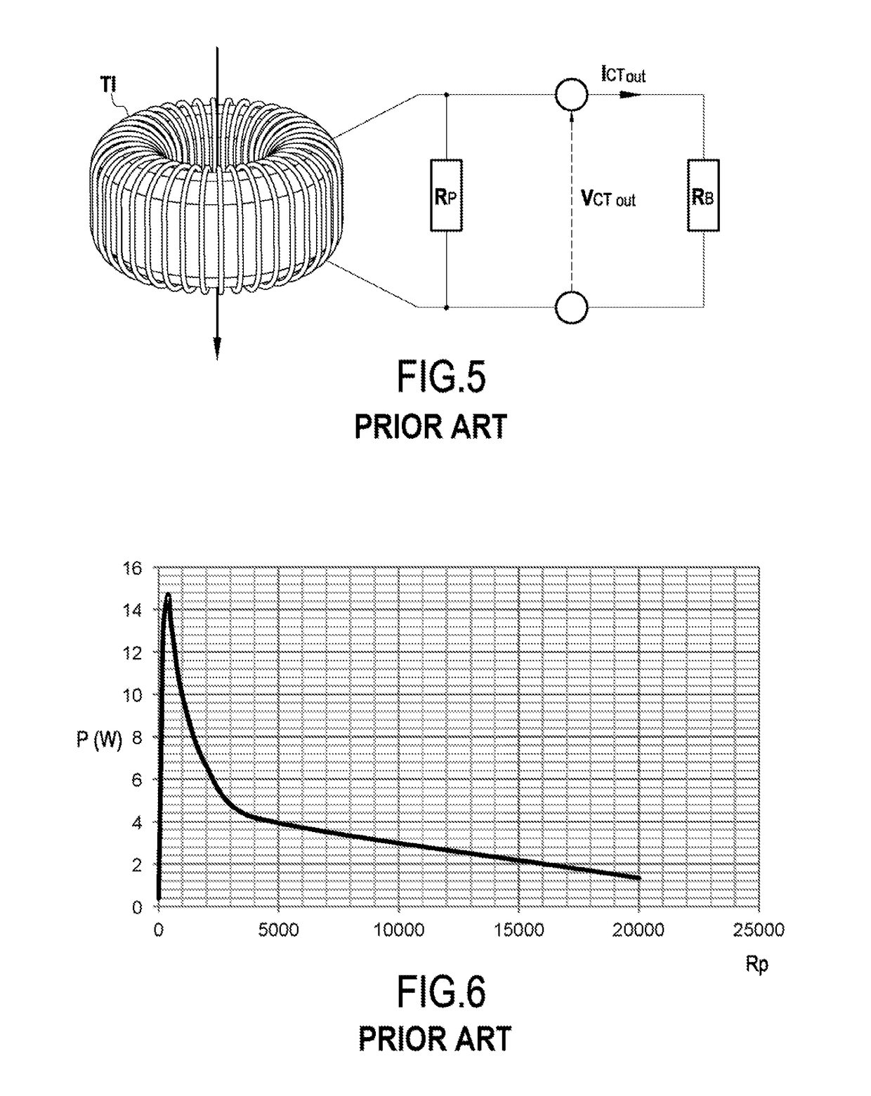 A current measuring device protected against electrical surges when opening the circuit