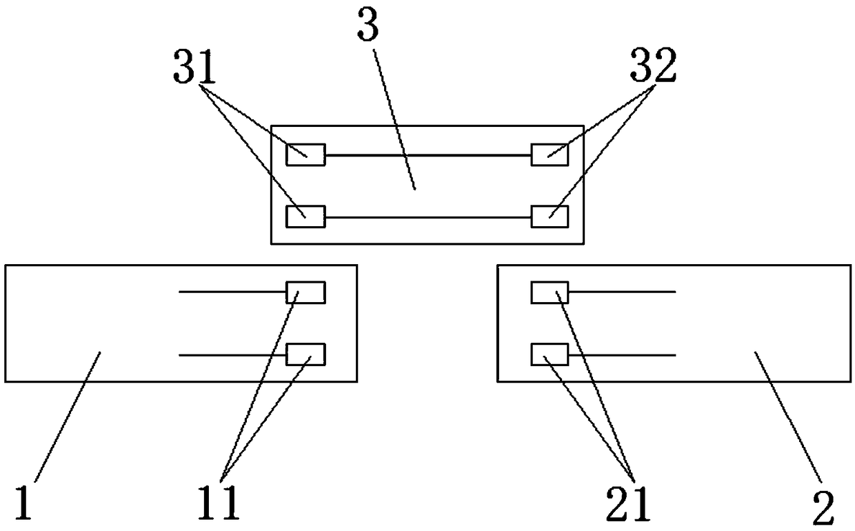 Substrate connection process and substrate assembly of LED automobile headlamp