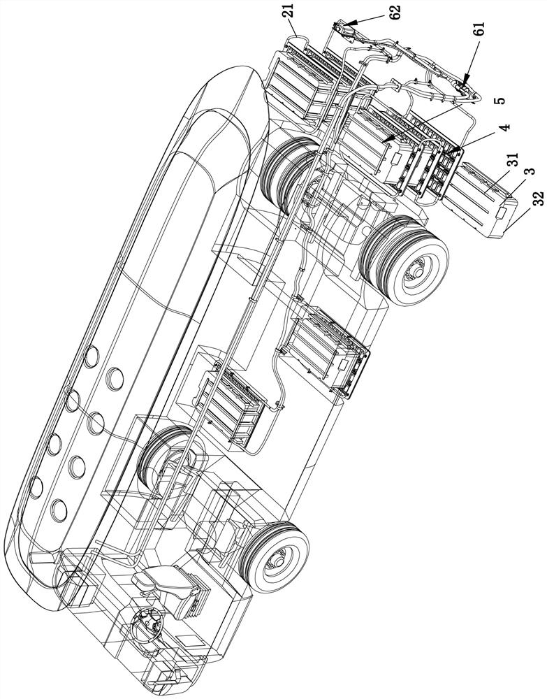 Battery replacement battery and battery replacement battery system