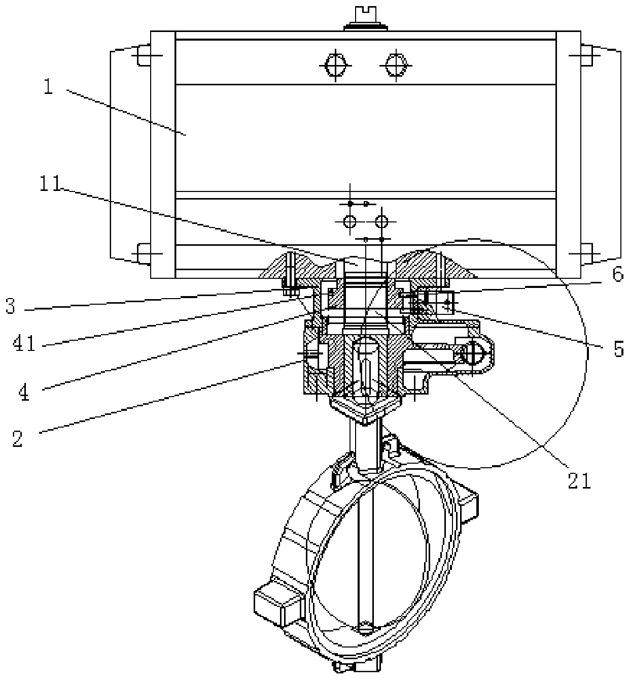 Manual and automatic clutch structure of pneumatic actuator