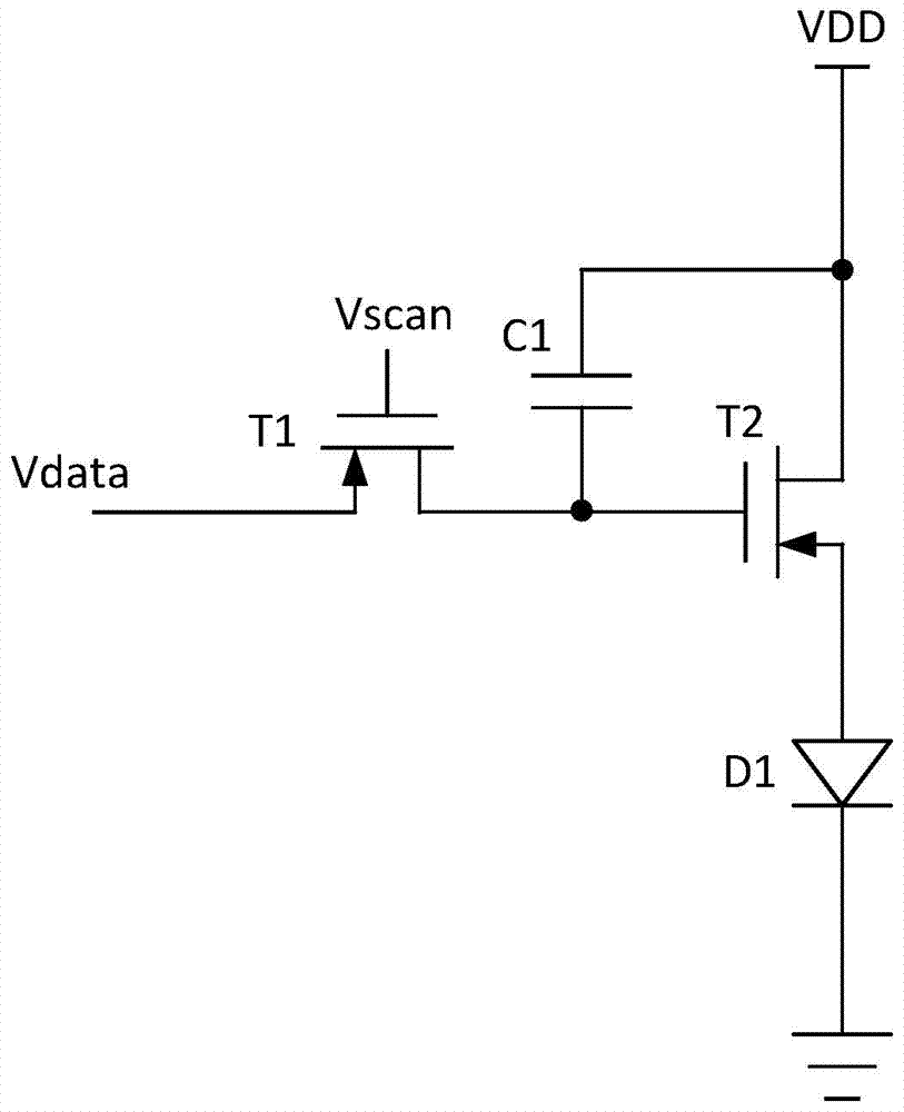 AMOLED pixel drive circuit, drive method and array drive system