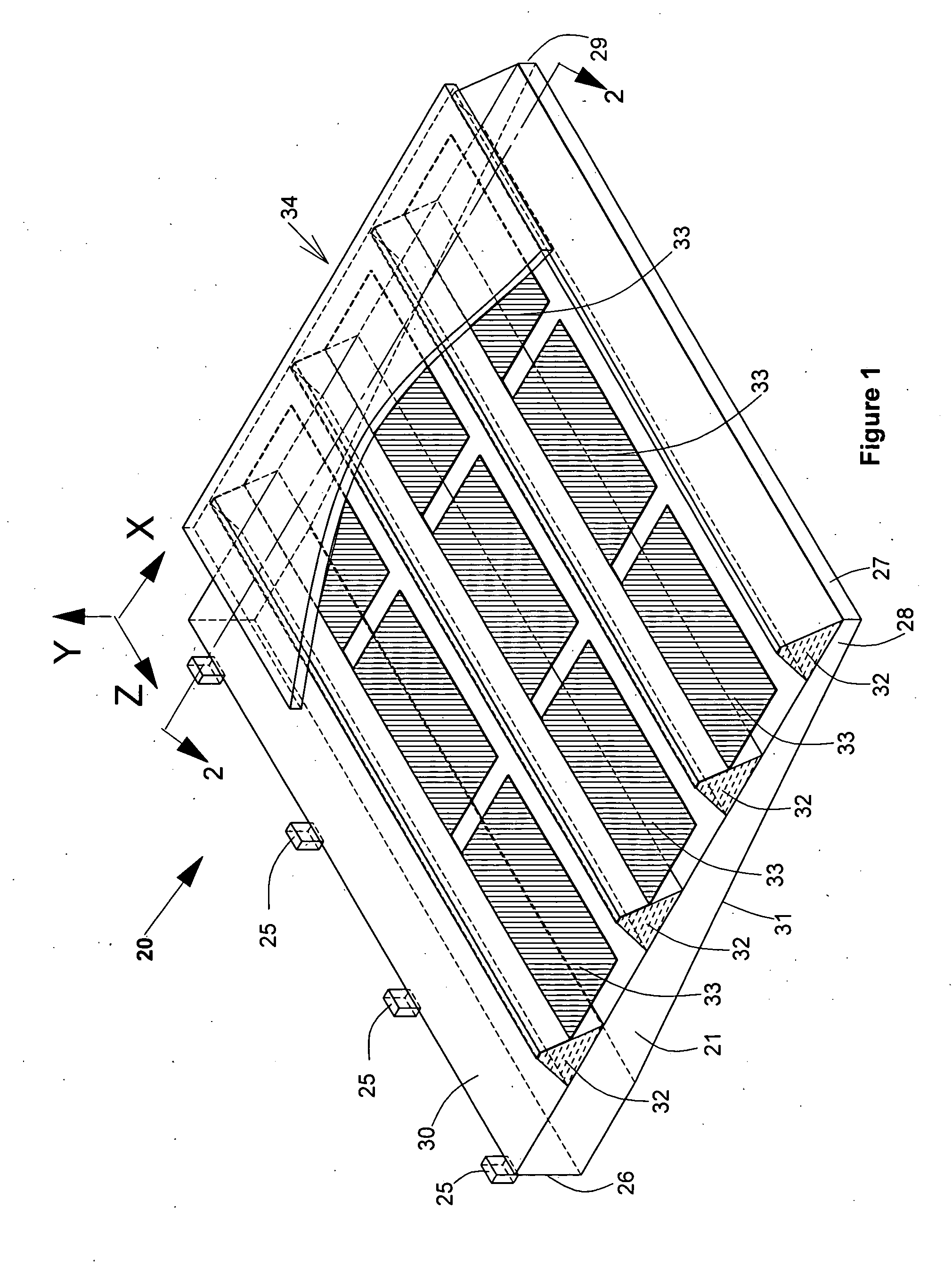 Display including waveguide, micro-prisms and micro-mirrors