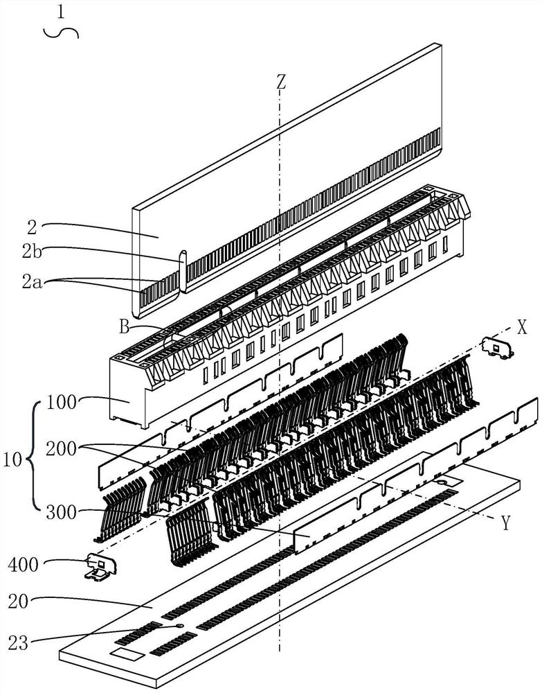 Connector, connector module and electronic equipment