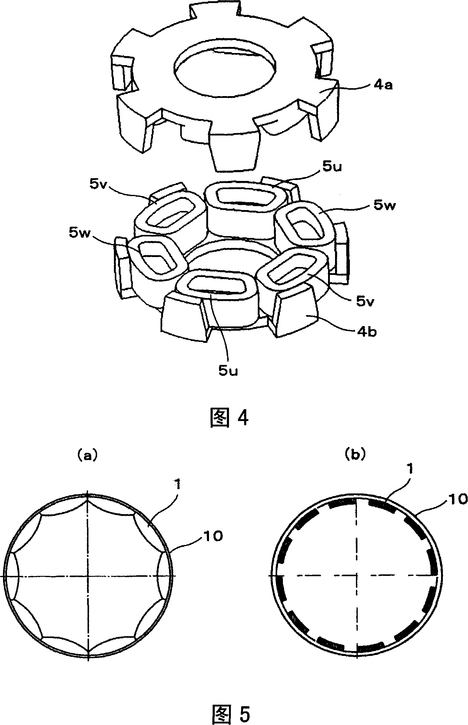 Fan system, electric motor, and claw-pole motor