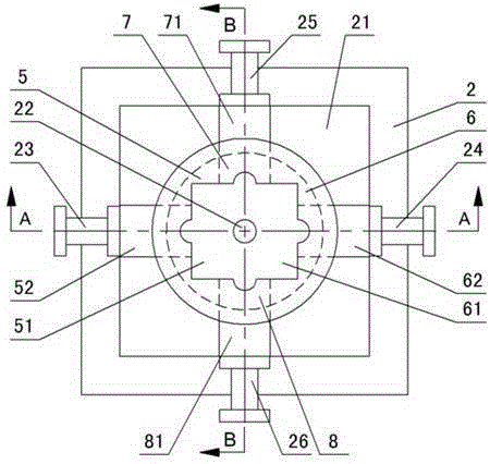 Inner annular backoff demoulding mechanism for injection mould cavity piece