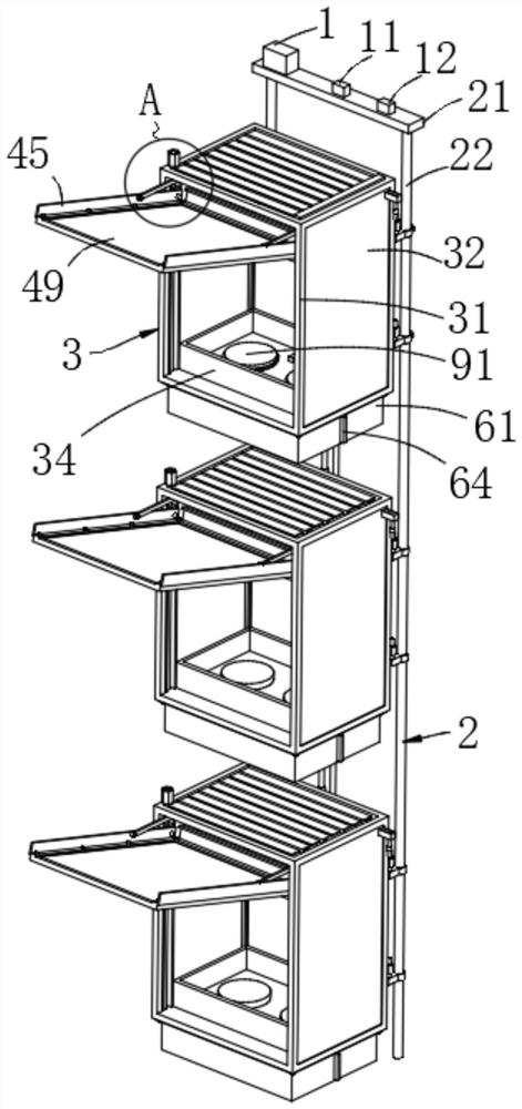 Modular landscape intelligent vertical greening system for outer facade of house building