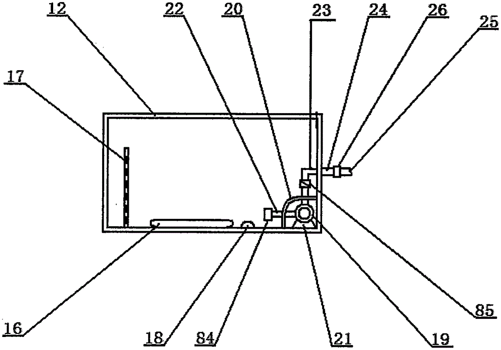 Movable cleaning device for nursing in department of gynecology and obstetrics