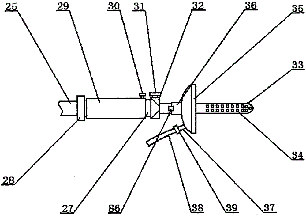 Movable cleaning device for nursing in department of gynecology and obstetrics