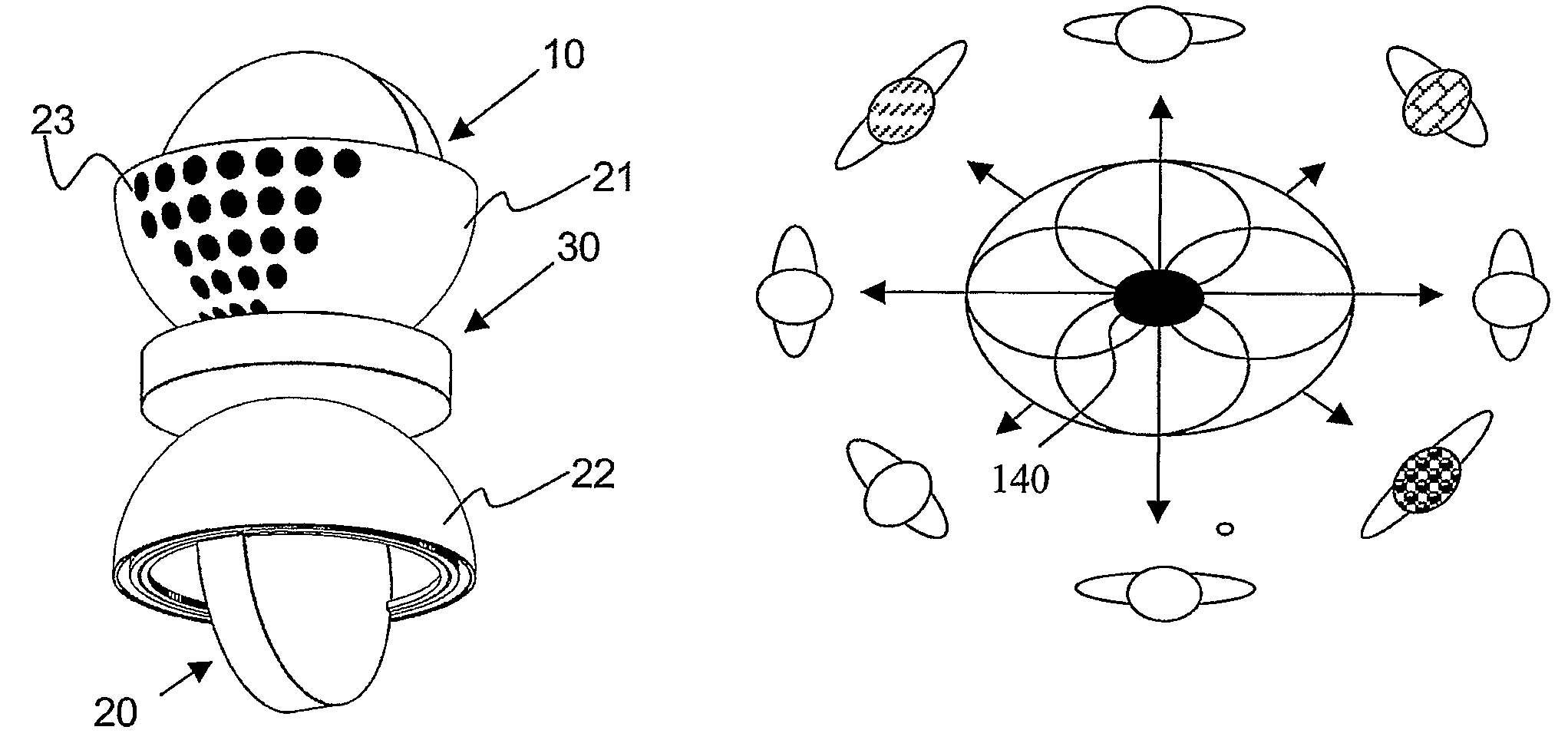 Assembly, system and method for acoustic transducers