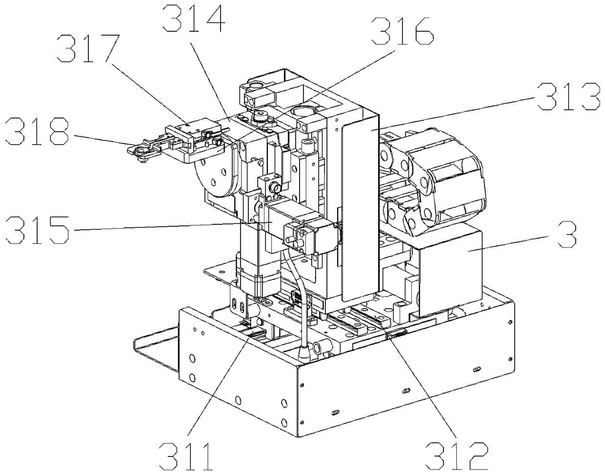 High-definition camera precise focusing platform and focusing method