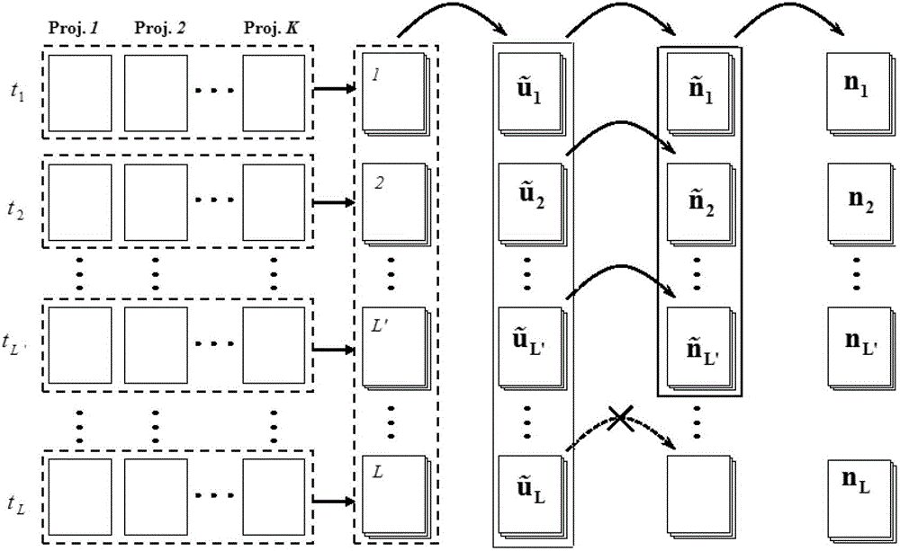 Method for reconstructing dynamic fluorescence molecular tomography