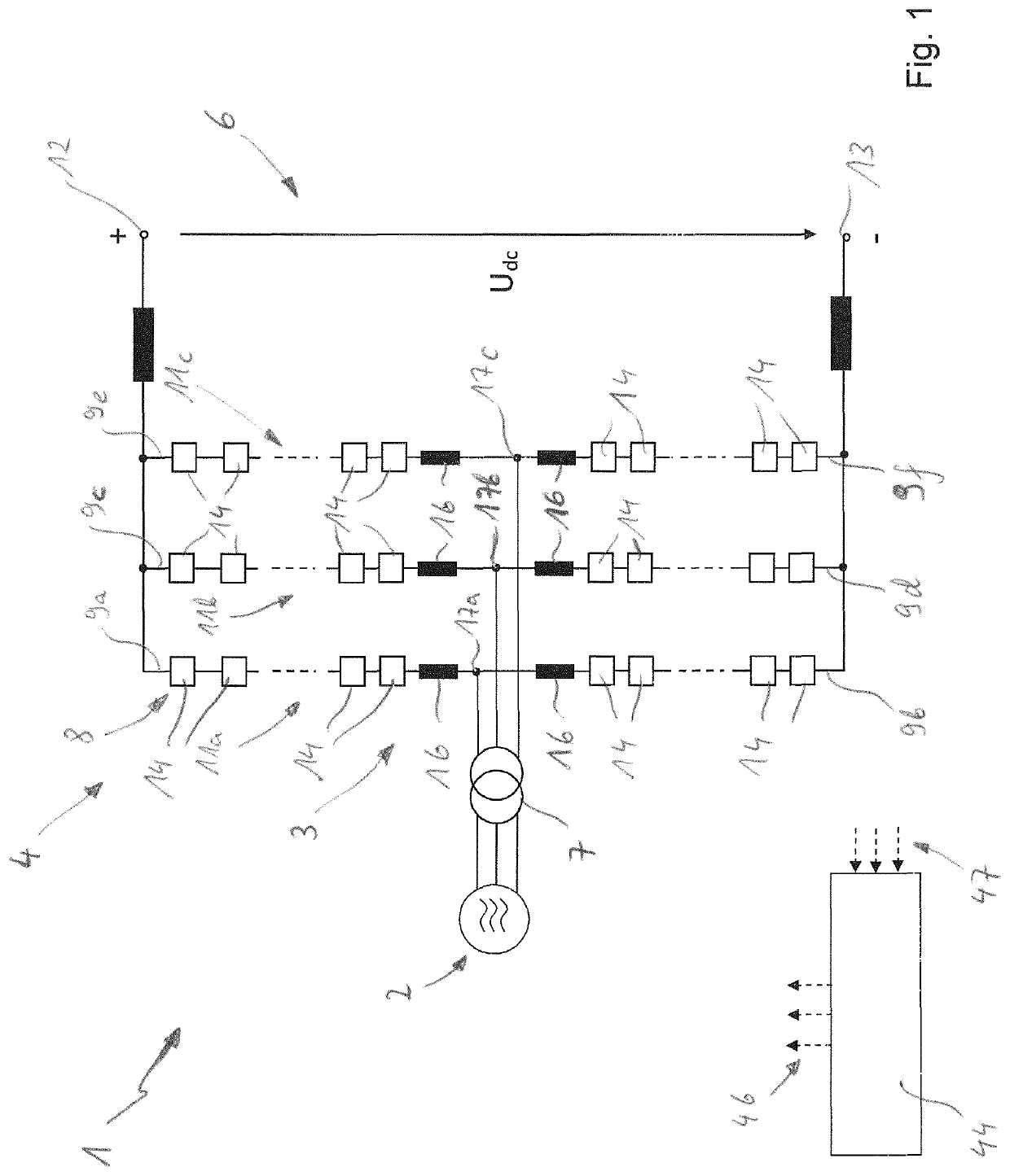 Dual submodule for a modular multilevel converter and modular multilevel converter including the same