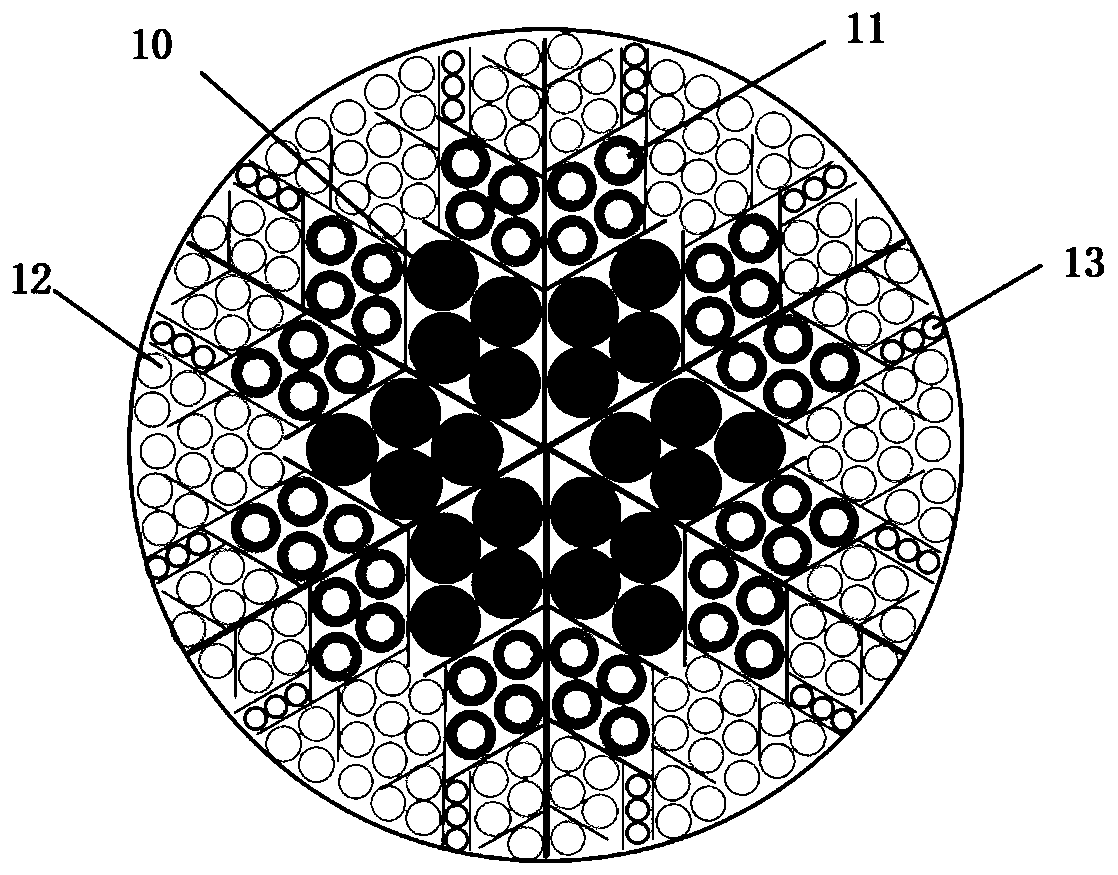 Single-tank packed bed heat storage device following generalized Murray's law and provided with bionic choroid structure and using method thereof