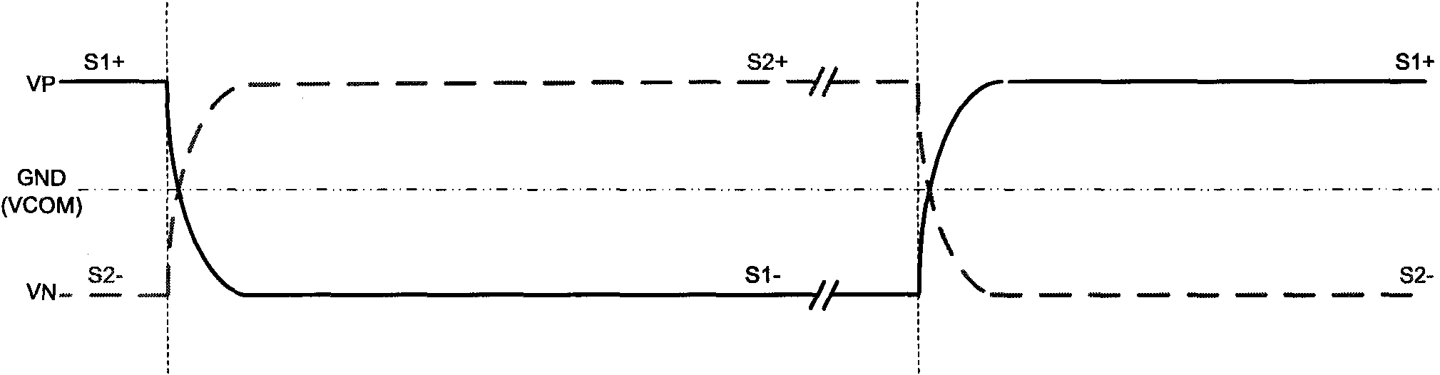 Liquid crystal point reversing drive circuit