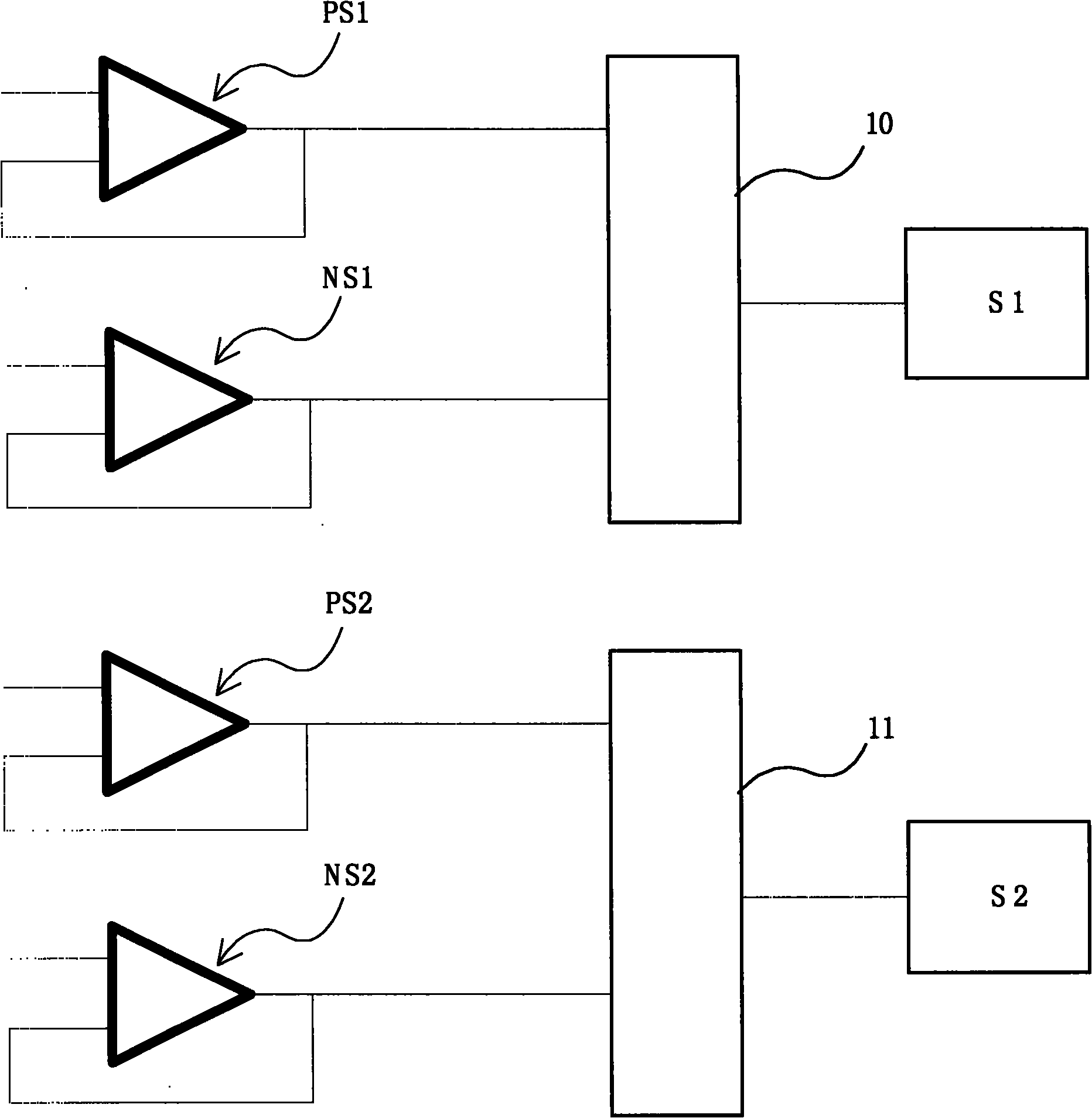 Liquid crystal point reversing drive circuit