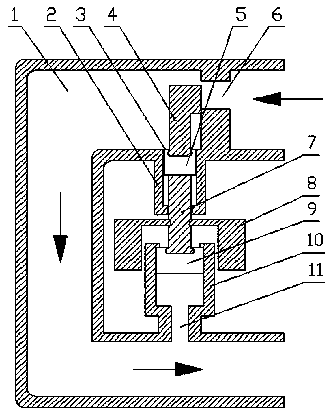 Injection system used gravity to realize automatic adjustment of oil field injection well and using method