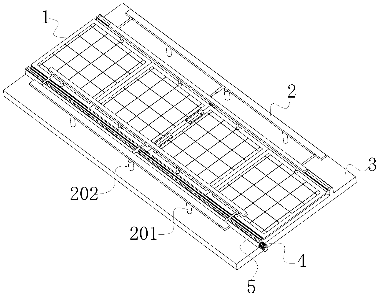 Foldable vehicle-mounted photovoltaic power generation panel device