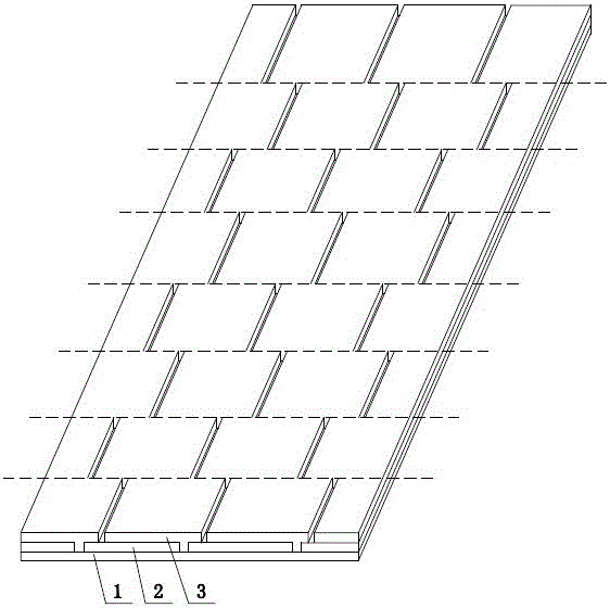 A solar cell module with multiple sub-batteries connected in series and its preparation method