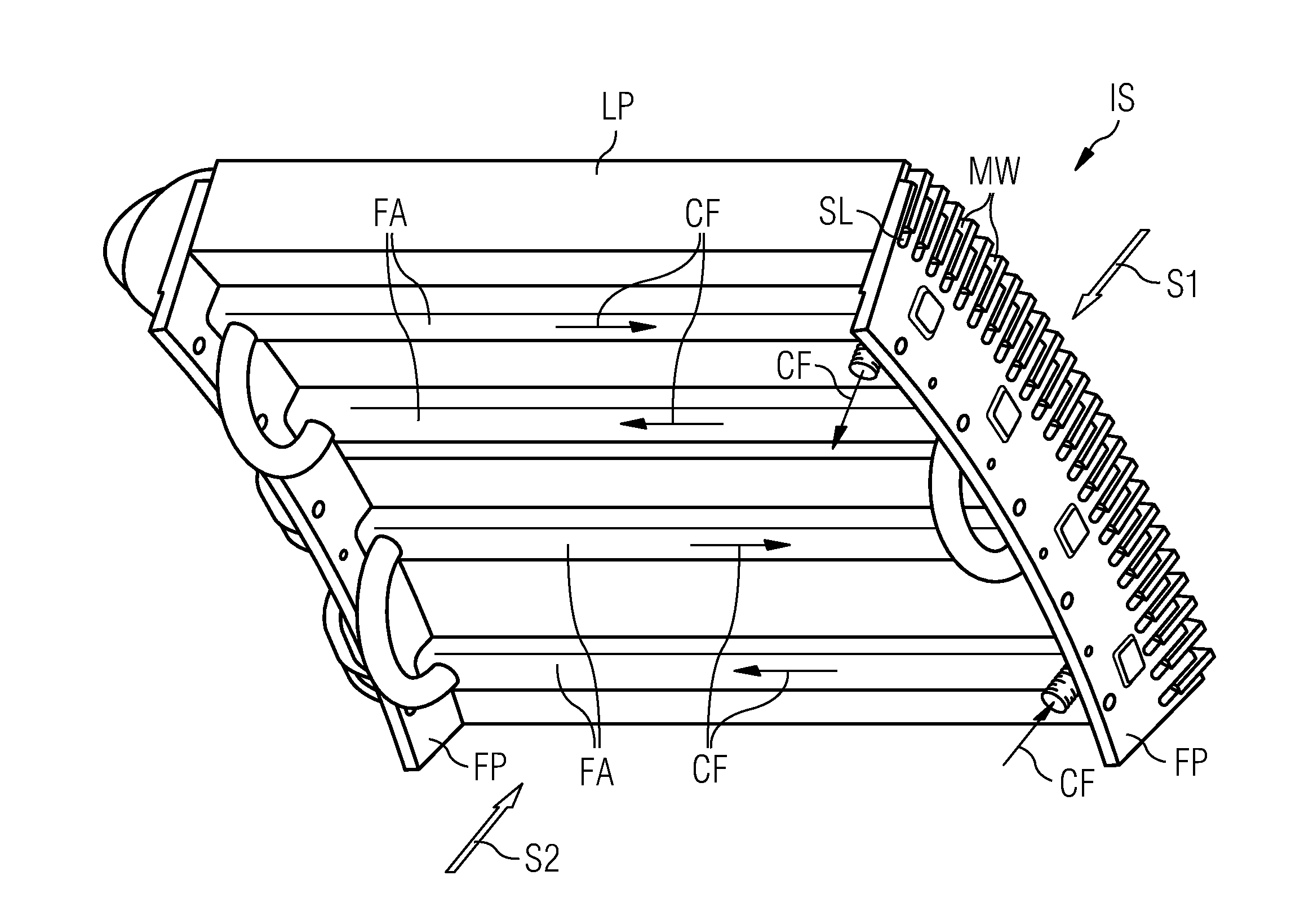 Arrangement for cooling of an electrical machine