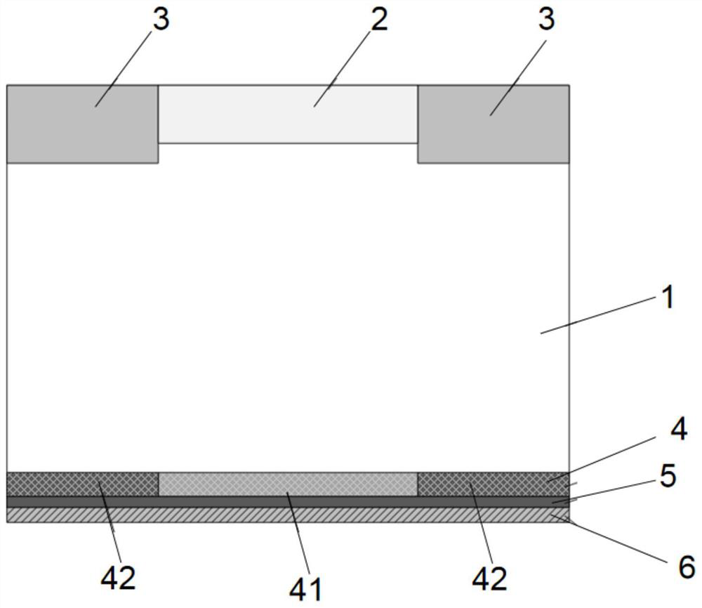 Back surface structure of IGBT device, preparation method of back surface structure, and IGBT device